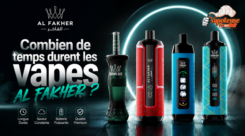 Combien de temps durent les vapes AL FAKHER ?