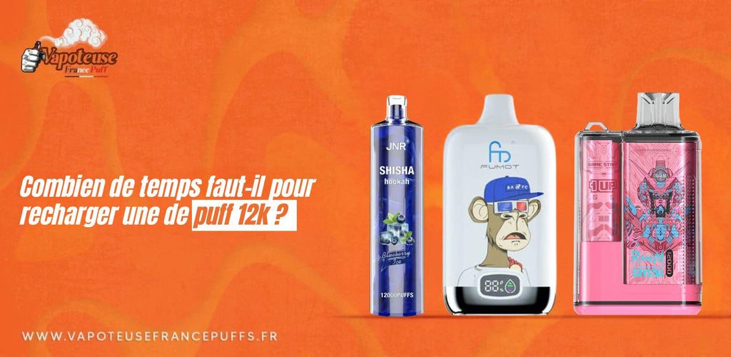 Combien de temps faut-il pour recharger une de puff 12k ? Combien de temps faut-il pour recharger une de puff 12k ?