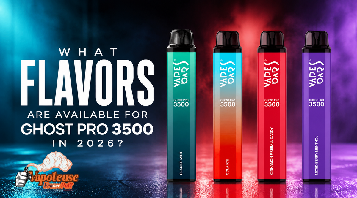 Quelles saveurs sont disponibles pour le Ghost Pro 3500 en 2026 ?