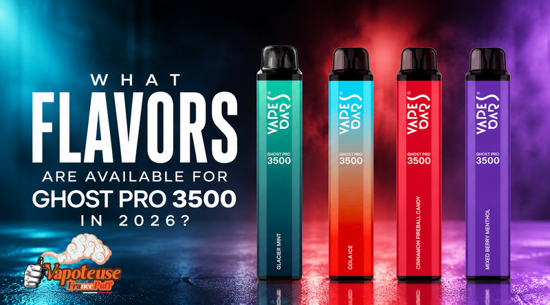 Quelles saveurs sont disponibles pour le Ghost Pro 3500 en 2026 ?