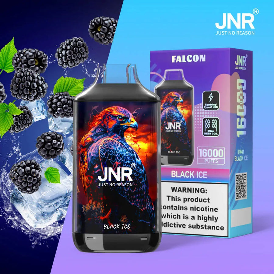 JNR Falcon 16000 Puffs - Black Ice