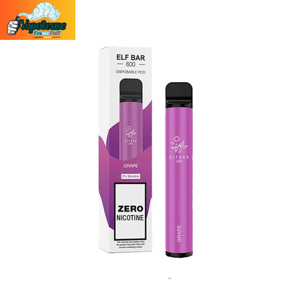 ELF BAR  600 Puffs Disposable Vape 0% Nicotine