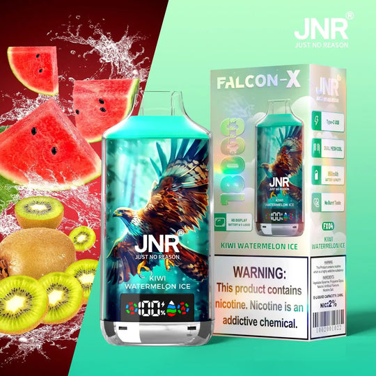 JNR Falcon X 18k Puffs - Kiwi Watermelon Ice