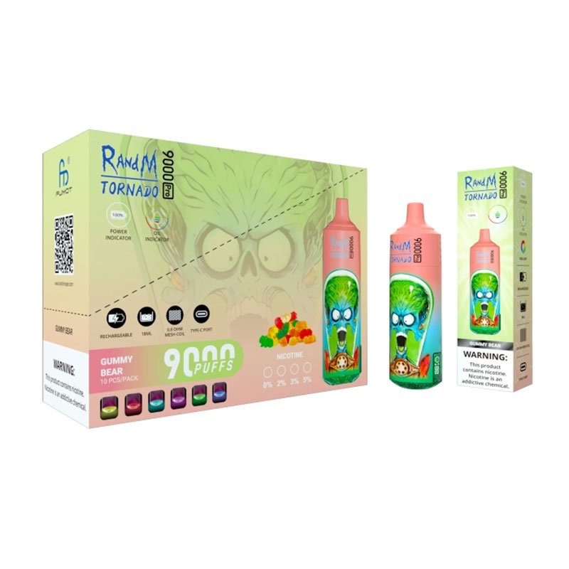 Randm Tornado 9000 Pro Puffs Disposable Vape (Boîte de 10)