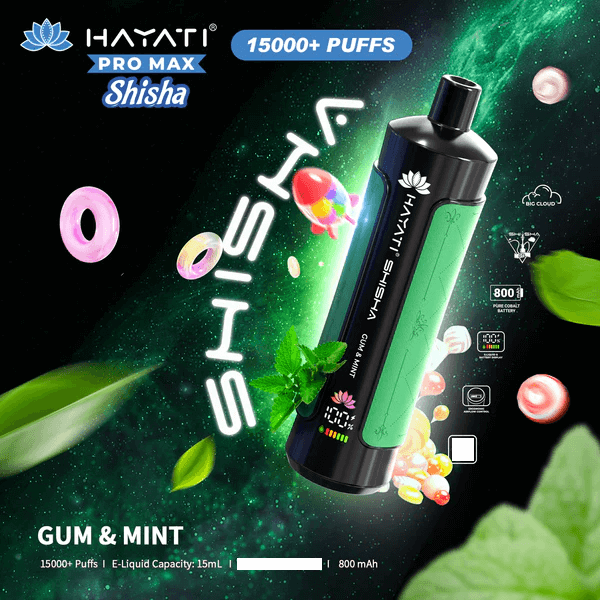 Hayati Shisha 15k Puffs Wegwerpbare Vape