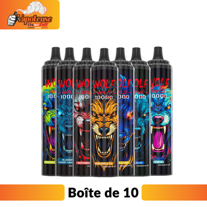 JNR Wolf Niplo 10000 Jetable Vape (Boîte de 10)