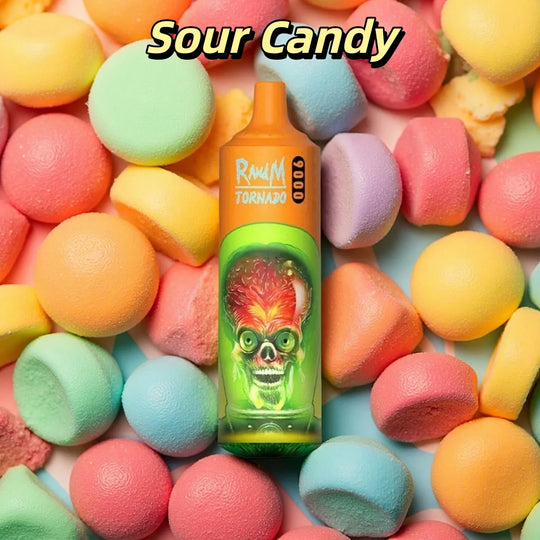 RandM Tornado 9000 Puffs - Sour Candy