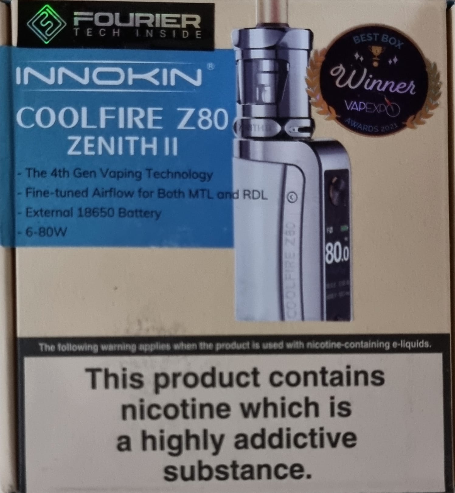 COOLFIRE Z80 ZENITH II KIT | 6-80 Watts | seulement 68,99 COOLFIRE Z80 ZENITH II KIT | 6-80 Watts | seulement 68,99