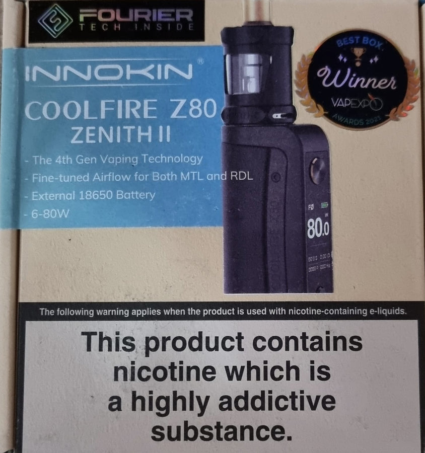COOLFIRE Z80 ZENITH II KIT | 6-80 Watts | seulement 68,99 COOLFIRE Z80 ZENITH II KIT | 6-80 Watts | seulement 68,99
