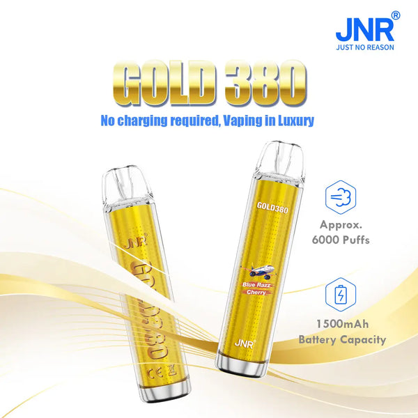 JNR Glod380 6k Puffs Disposable Vape (Box of 10)