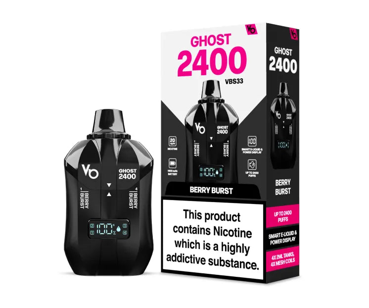 Ghost 2400 Puffs Disposable Vape (æske a 5 stk.)