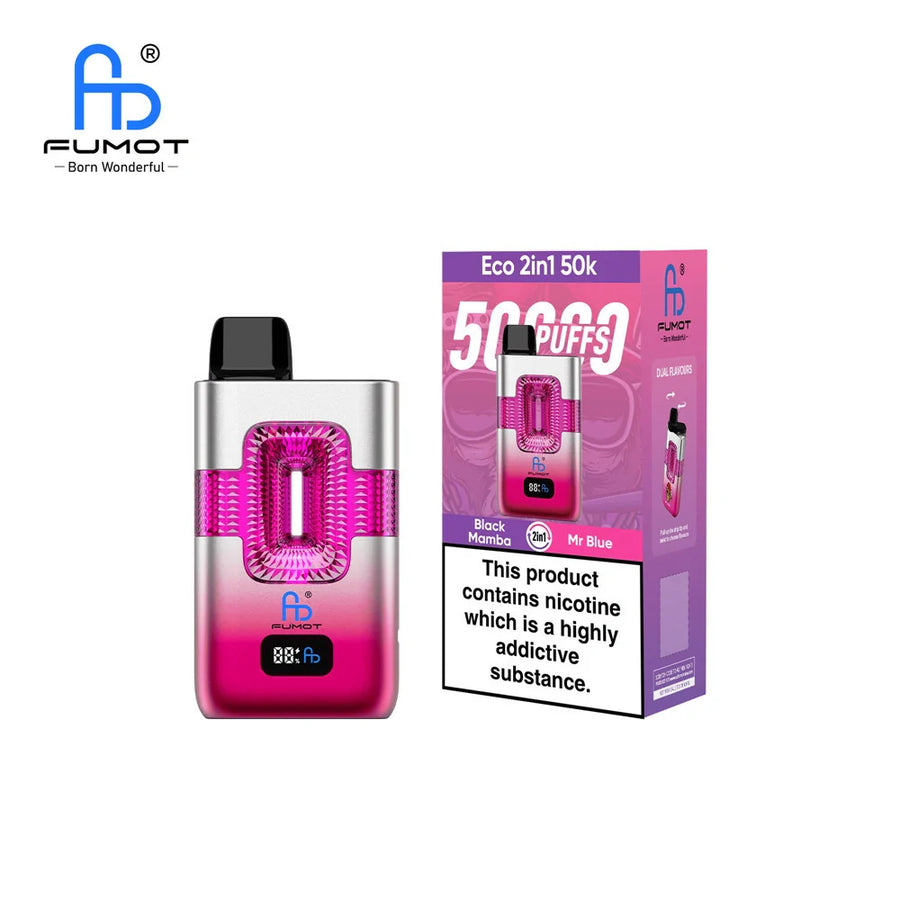 Fumot Eco 2 in 1 50000 Puffs Disposable Vape (Box of 10)