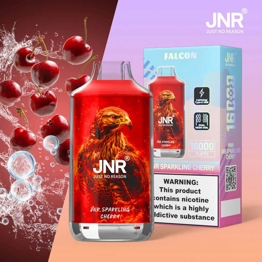 JNR Falcon 16000 Puffs - JNR Sparkling cherry