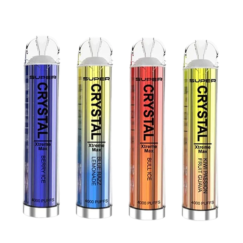 Super Crystal Xtreme Max 4000 Disposable Vape Pod (Boîte de 10)