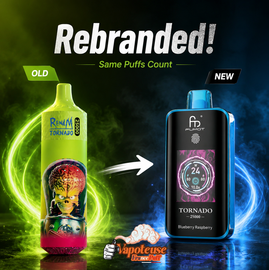 REndM Tornado 25000 Puffs (Boîte de 10)