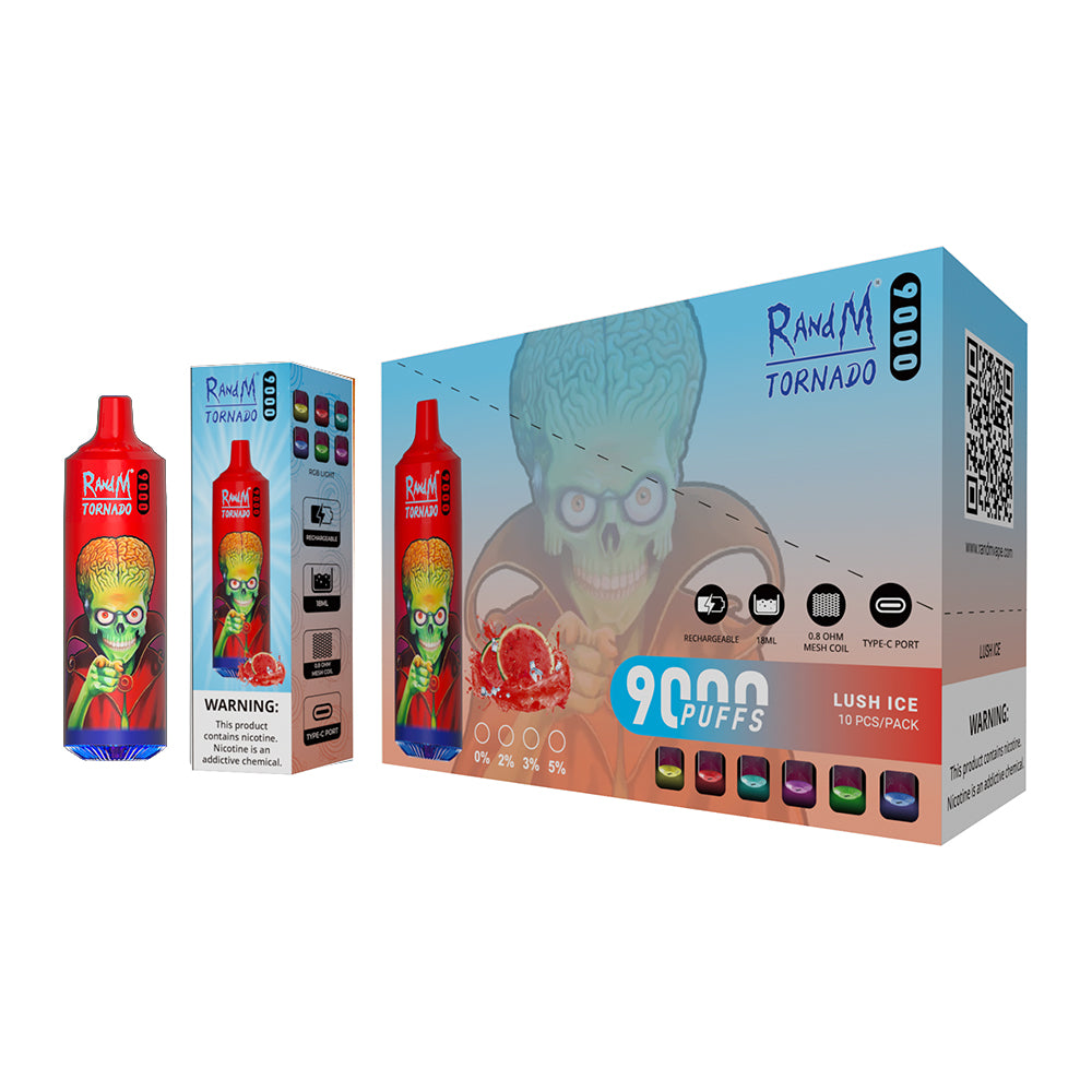 RandM Tornado 9000 en gros - Vapoteusefrancepuffs