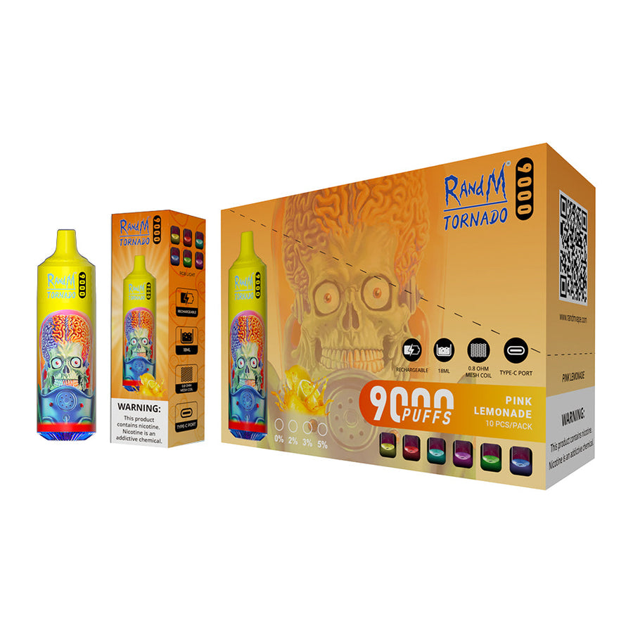 Boutique RandM Tornado puff 9000 taff en gros - Vapoteuse France