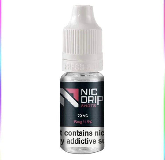 NIC DRIP - 70VG - 15MG - NICOTINE  SHOT - BOX OF 120