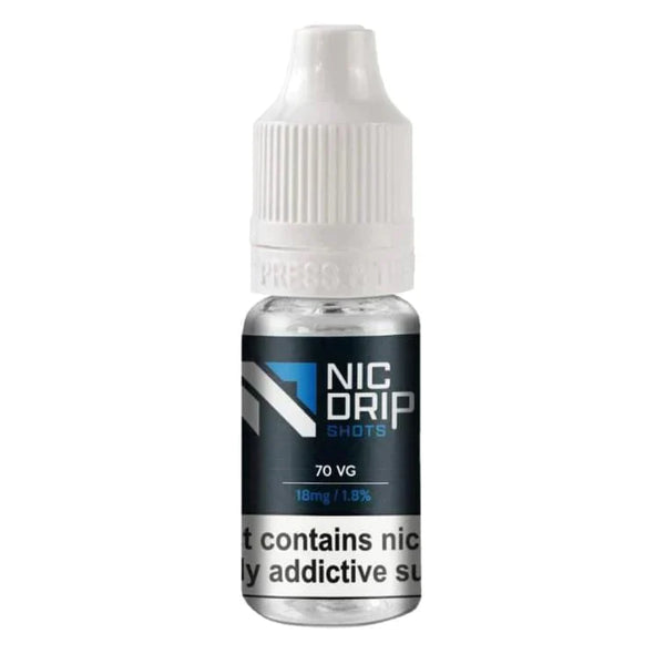 NIC DRIP – 70VG – 18 mg – Nikotin-Shot – Schachtel mit 120 Stück